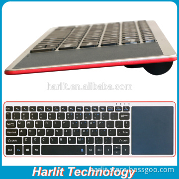 Compute Bluetooth Keyboard With Touchpad Universal Wireless Keyboard With Large Touchpad For Tablet PC Android TV Laptop Desktop